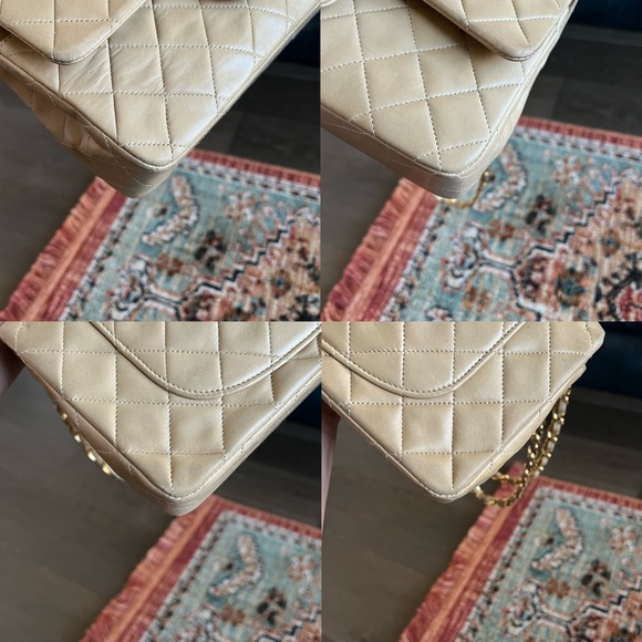 Chanel Classic Vintage Small Beige Double Flap Bag - Picture 7 of 11